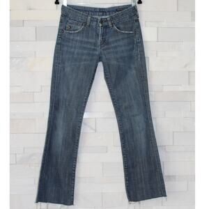 CITIZENS OF HUMANITY Raw Hem Straight Leg w/ Light Flare 051-001 Denim Jeans 27